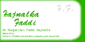 hajnalka faddi business card